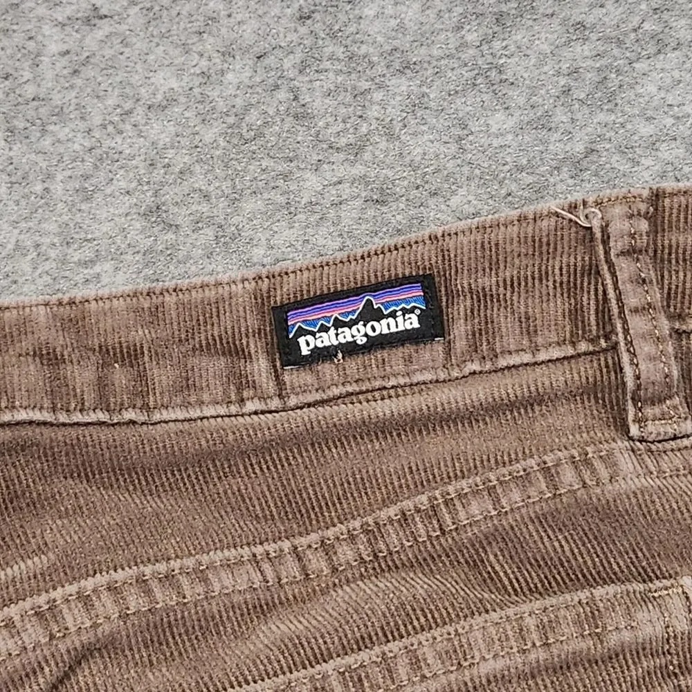 Patagonia Womens 32 Organic Cotton Everyday Cords Brown Corduroy Pants 32x28 - Picture 15 of 16